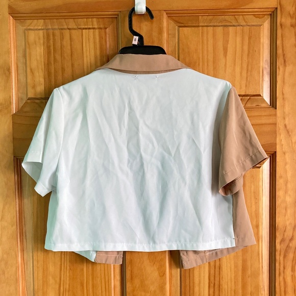 Women’s size medium SHEIN color blocked crop top - Picture 3 of 6